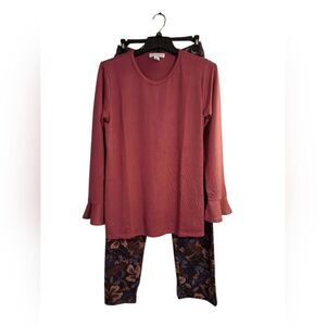 Pajamas Stan Herman Long Sleeve Lounge Set Extra Small New